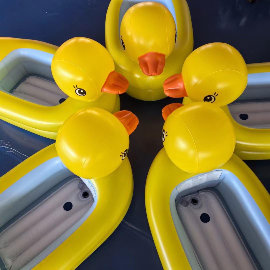 Rampa Piscina para Perros Cama Flotante Amarilla para Perros con Bomba, Exterior Bote Inflable para Perros Pequeños para Piscina Lago o Río, Plataforma Flotante Portátil para Cachorros
