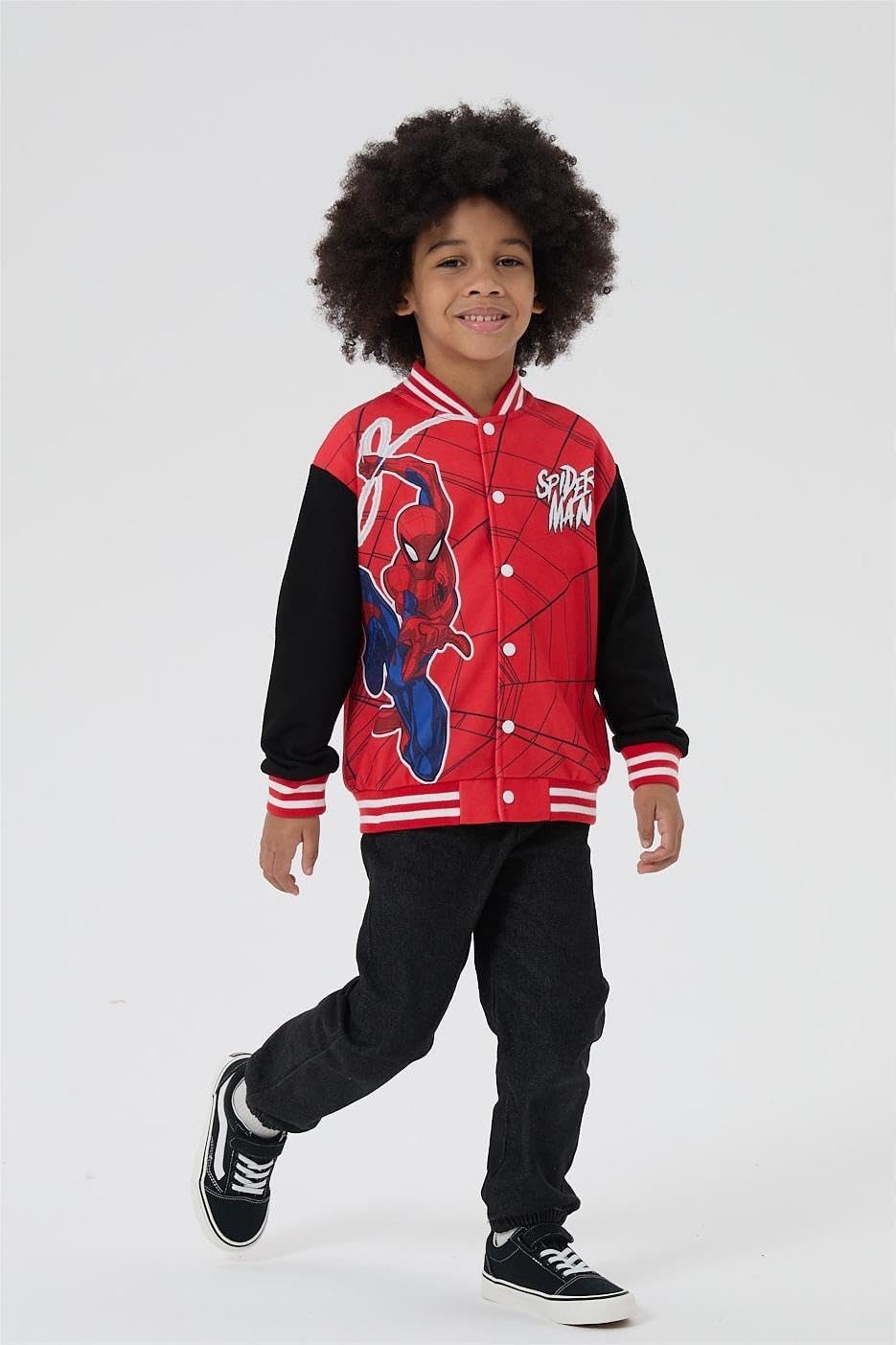 Disney Minnie Mickey Stitch Princess Frozen Marvel Jacket Lightweight Coat Button up Color Block Sweatshirt Sizes 2-14 Years - Image 3