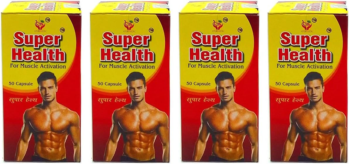 AYURVEDIC SUPER HEALTH 50 CAPSULE FOR WEIGHT GAIN (pack of 4)