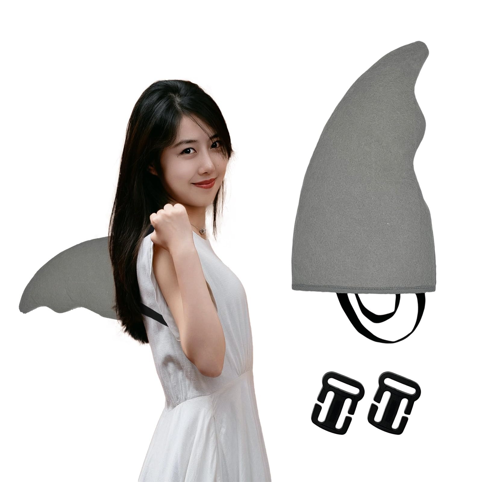 Shark Fin Costume - Dive into Fun with this Fin-tastic Accessory Gray Easy-to-wear Sharks Play Costume Props