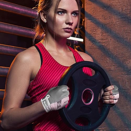Miniatura 7 de Guantes de entrenamiento para mujeres y hombres, guantes de entrenamiento para levantamiento de pesas, guantes de ejercicio para entrenamiento,