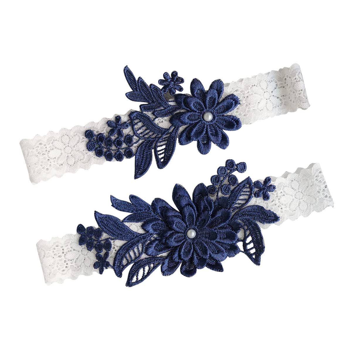 Cintura 1 Paio Giarrettiera da Sposa Set Giarrettiere in Pizzo Elasticizzato Cintura Fascia per Gamba Floreale Accessorio per Piede da Sposa Accessorio per Ornamenti di Nozze Festa di Fidanzamento