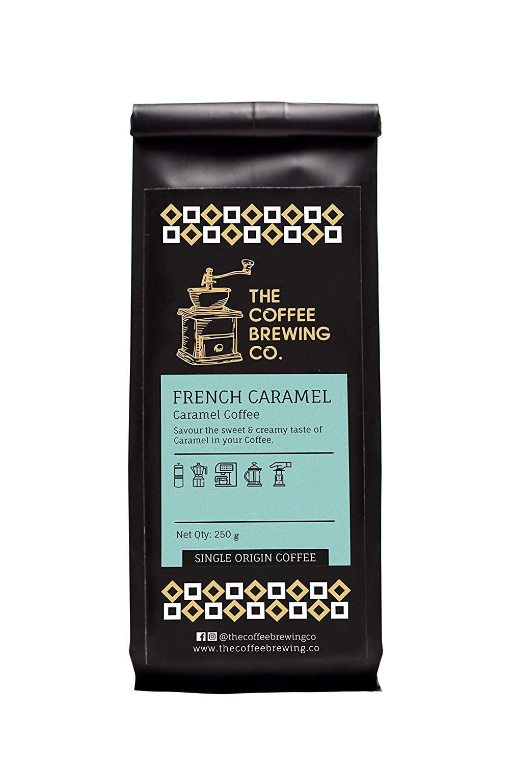 The Coffee Brewing Co. French Caramel Coffee Powder, 250 g