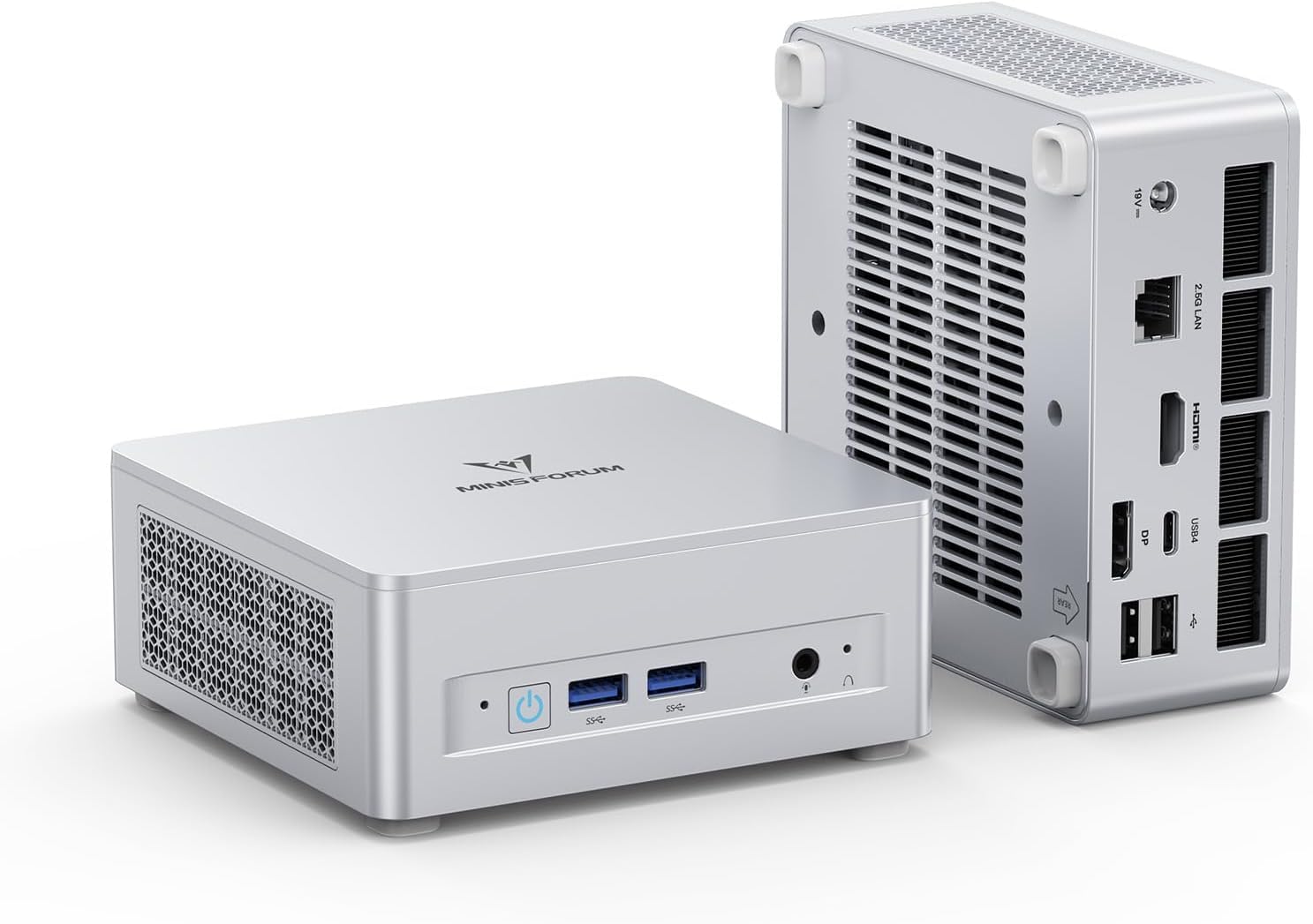 MINISFORUM UM690L Slim Mini PC, procesador AMD Ryzen 9 6900HX de 8 núcleos hasta 4,9 GHz, AMD Radeon 680M, 32GB LPDDR5 (integrada, hasta 6400 MT/s)/512GB SSD, HDMI/USB4/DP, USB 3.2 x 2, WiFi6E, BT5.2 — view 9