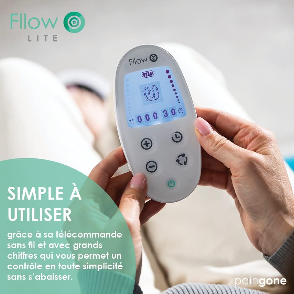 Paingone Fllow Lite | Soulage les jambes lourdes et douloureuses | Jambes enflées, circulation sanguine | Sans médicament | Cliniquement prouvé, dernière génération