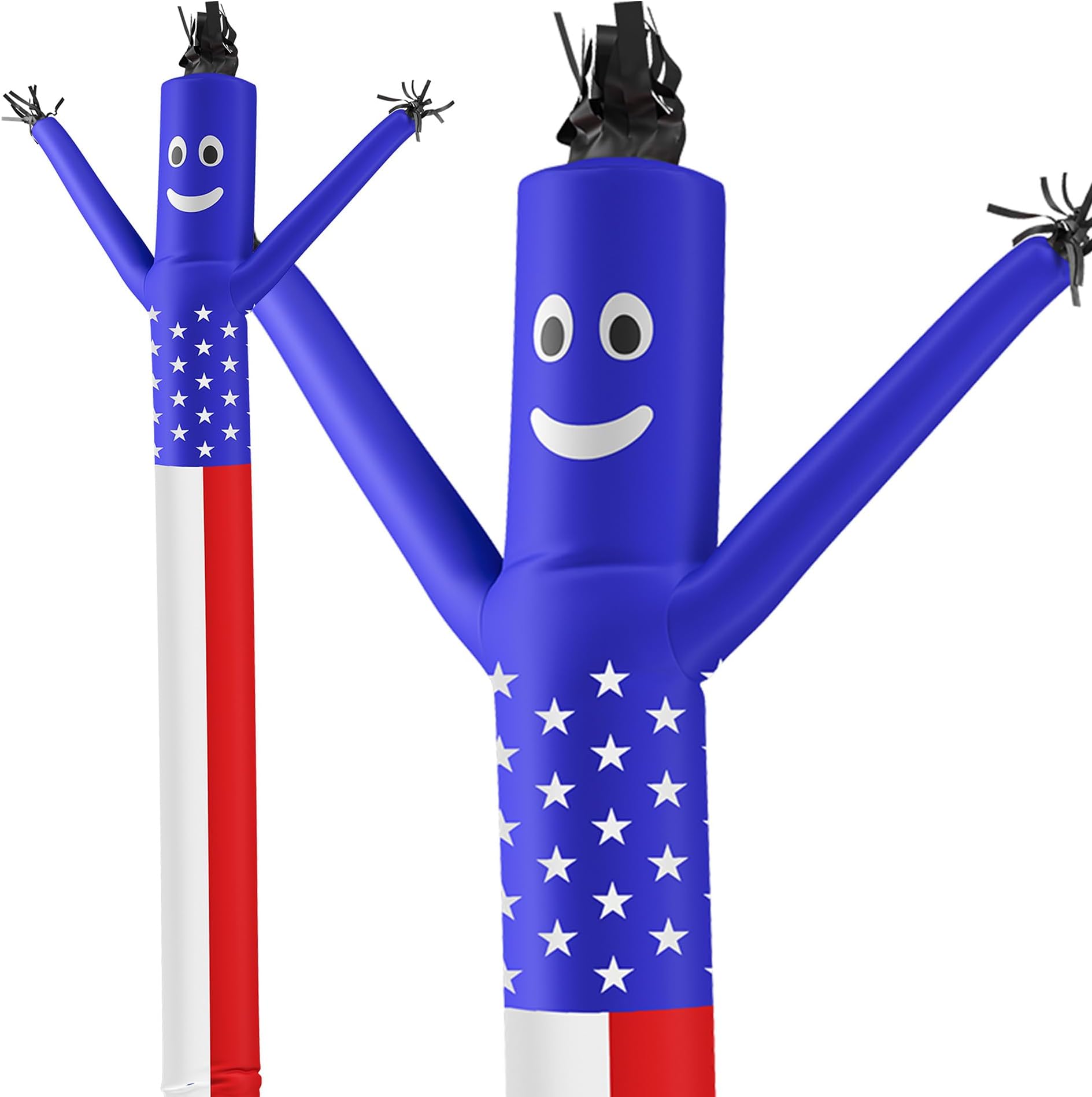 LookOurWay Air Dancers Inflatable Tube Man Attachment - 20 Feet Tall Wacky Waving Inflatable Dancing Tube Guy for Business Promotion - Blower Not Included - American Flag