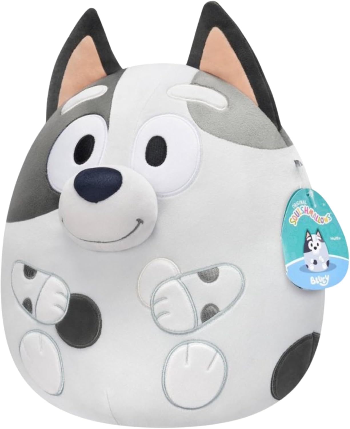 Jazwares for Squishmallows 12 Inch Plush Cartoon Characters, Bluey, Bingo and Muffin (Muffin)