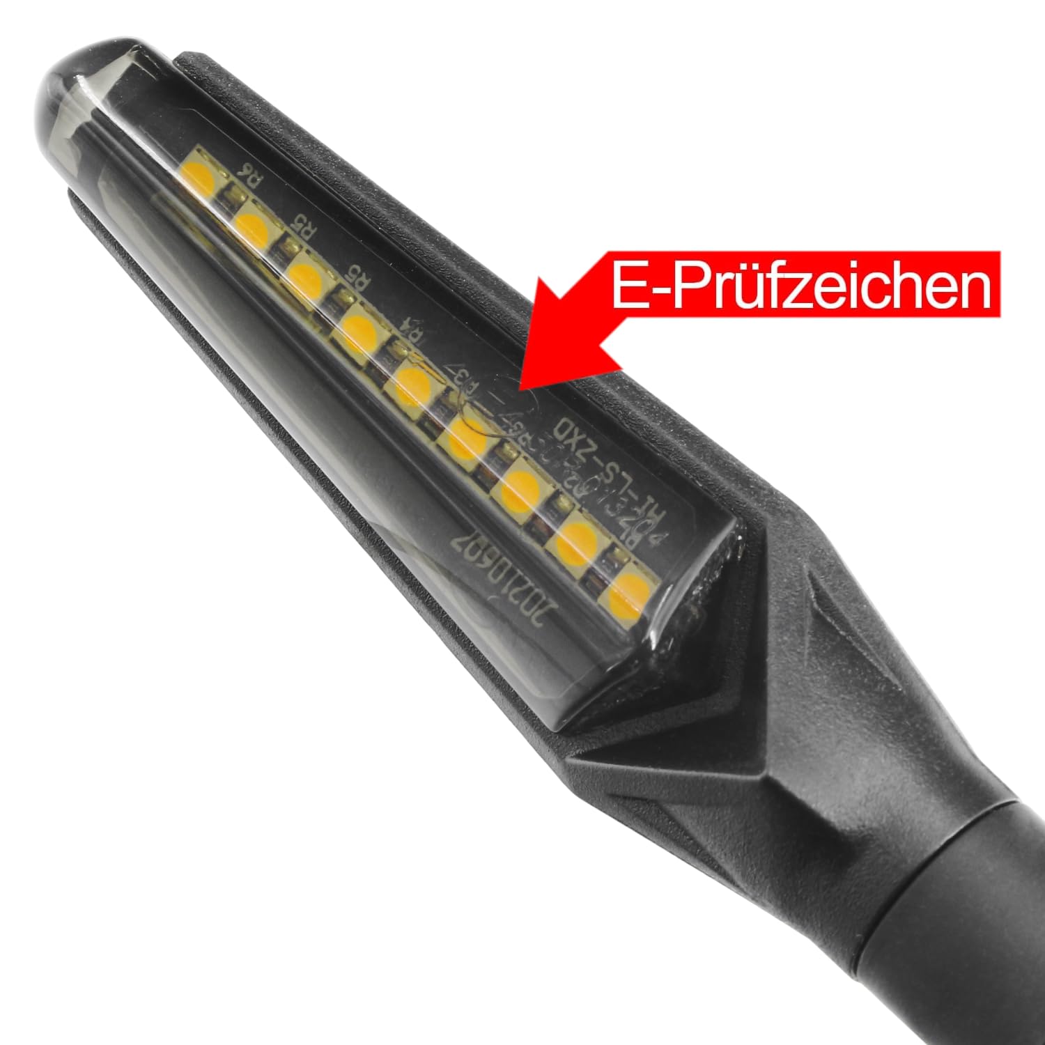 Area1 Motorrad LED Blinker E-geprüft Set (2 Stück) M8 mit Lauflichteffekt kompatibel mit (AD109 (Blinker))