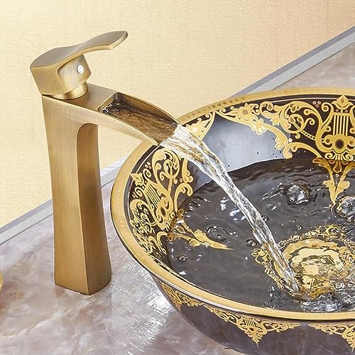 Robinets de lavabo cascade hauts pour vasque rétro et ambiance spa à la maison - 4