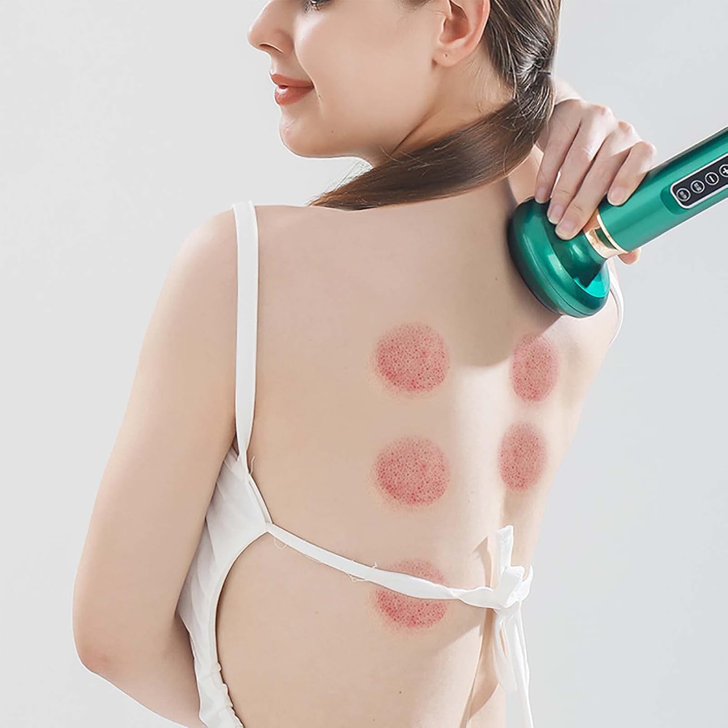 Cupping Set Gua Sha Massage 3 in 1, Smart Electric Cupping Device 12 Modes Portable Rechargeable Scraping Massager for Shoulder Back Leg Therapy Set