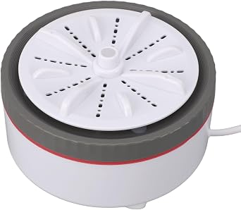 Portable Washing Machine, Portable Dishwasher Mini Dishwasher with Timed Adjustable Function Multifunction USB Powered for Towels, Baby Clothes, Fruits, Plates (Gray)