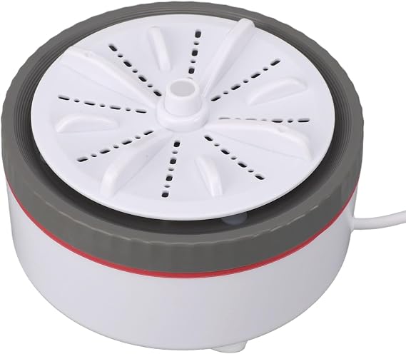 Portable Washing Machine, Portable Dishwasher Mini Dishwasher with Timed Adjustable Function Multifunction USB Powered for Towels, Baby Clothes, Fruits, Plates (Gray)