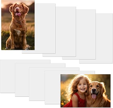 10 Pcs Sublimation Metal Photo Blanks 11x14 Inch Metal Sublimation Sign Blanks 0.45mm Thick Aluminum Blanks for DIY Photo Sign Wall Poster Frame,Crafts,Gift,Home Decor