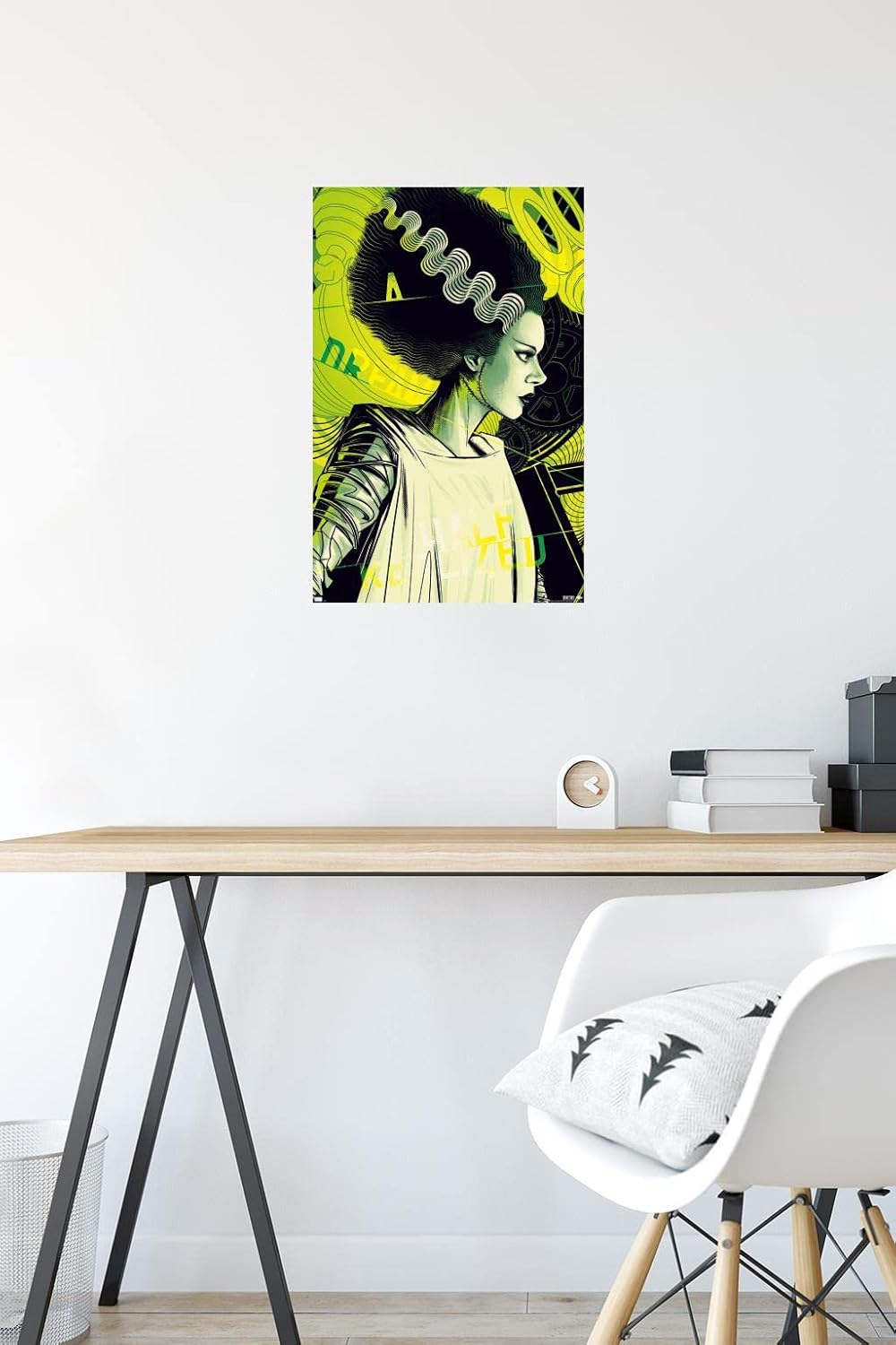The Bride of Frankenstein - Mad Dream by César Moreno Wall Poster, 34L" x 22.4W", Premium Poster & Mount Bundle