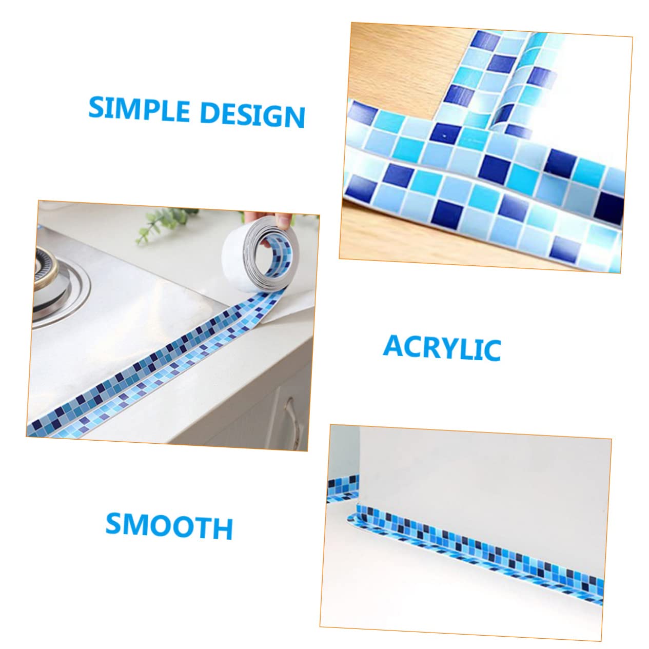 LIFKOME 2pcs Waterproof Self-Adhesive Caulk Sealer Tape for Kitchen and Bathroom Professional Bath Sealing Strip White Caulk Tape for Shower and Sink