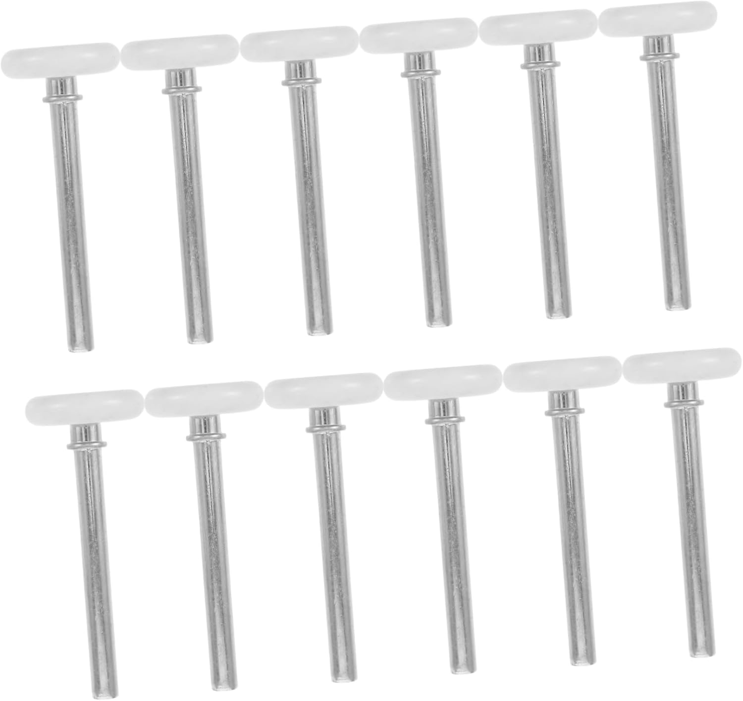 DOITOOL 12pcs Sliding Door Pulley Rollers for Cabinets and Windows Nylon Wheels Sealed Bearings for Smooth Operation Easy Installation for Garage Door Replacement