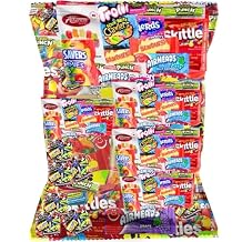 Bulk Assorted Fruit Candy - Starburst, Skittles, Fish, Air Heads, Jolly Rancher, Sour Punch, Gold-Bears Gummi Bears & Twizzlers, Candys, Pops, Dots, 32 Oz Variety Pack Candies may vary