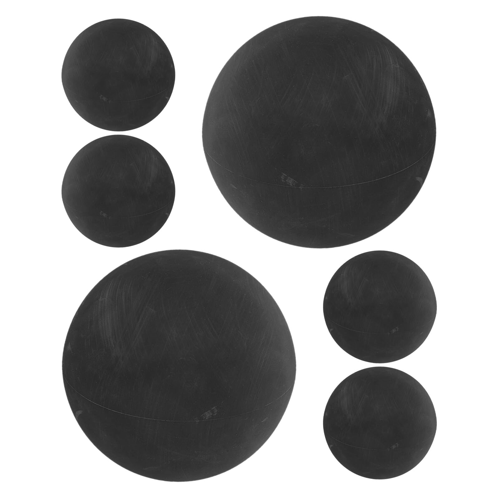 ifundom 6 Balones de Squash de Goma Negra para Entrenamiento, Raquetbol y Coordinación