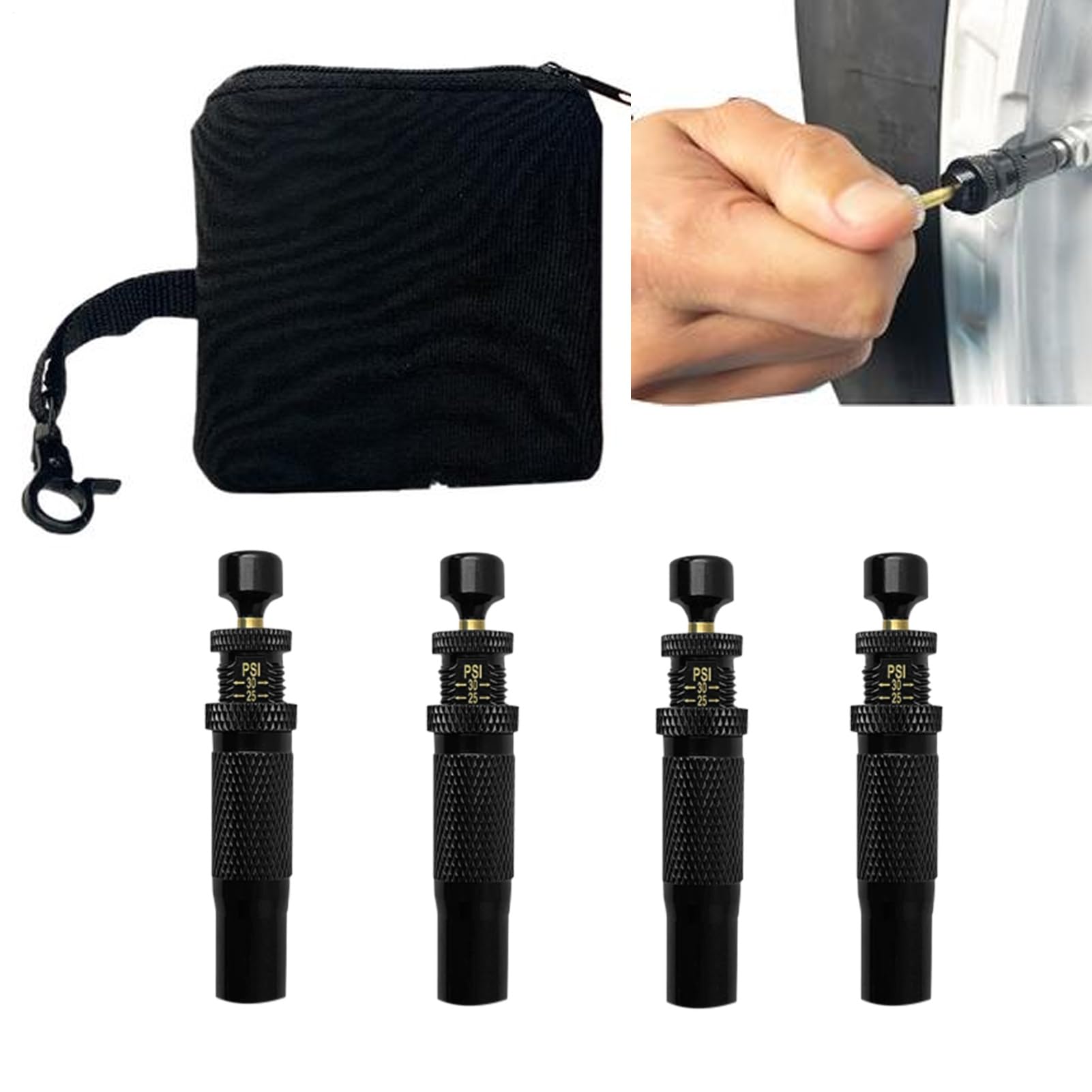 Tire Deflator Valve, Portable Tyre Deflator For, Trucks, RVs, Motorcycles, Automotive Air Down Tool, Quick And Accurate Tire Pressure Release For And Road Use