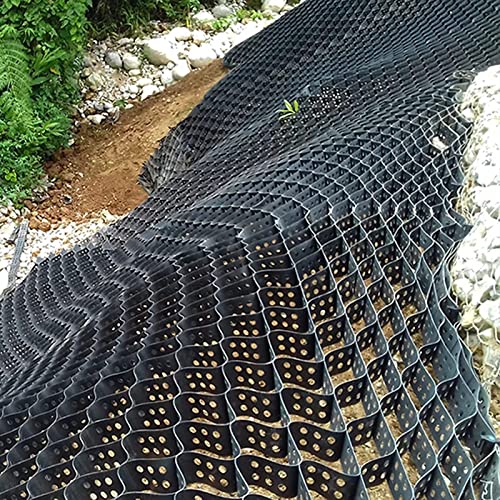 Rejilla estabilizadora de suelo para jardín, patio, estacionamiento, sistema de geomalla para casa de campo, garaje, cobertizo, caravana, 2 m x 4 m