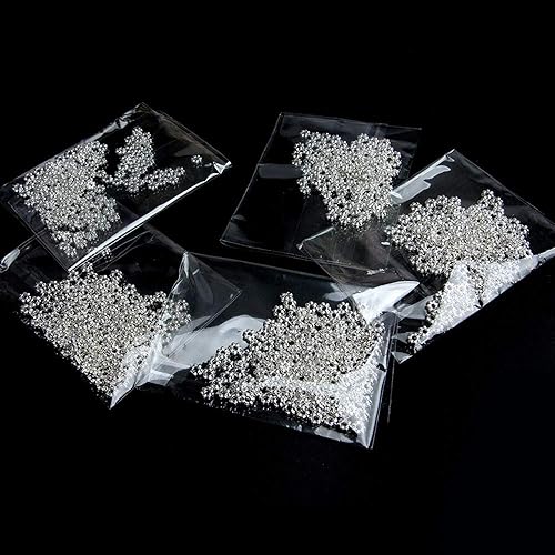 Miniatura 8 de 500 cuentas espaciadoras en forma de flor de margarita de plata tibetana, fabricación de joyas, bricolaje de 0.157 in