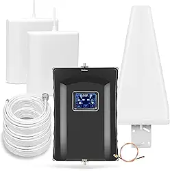 Amplificador de celular para casa, até 6500 pés quadrados, impulsionador de sinal de celular para banda 66/25/2/4/5/12/13/17, Boost 5G 4G para todas as operadoras dos EUA aprovado pela FCC