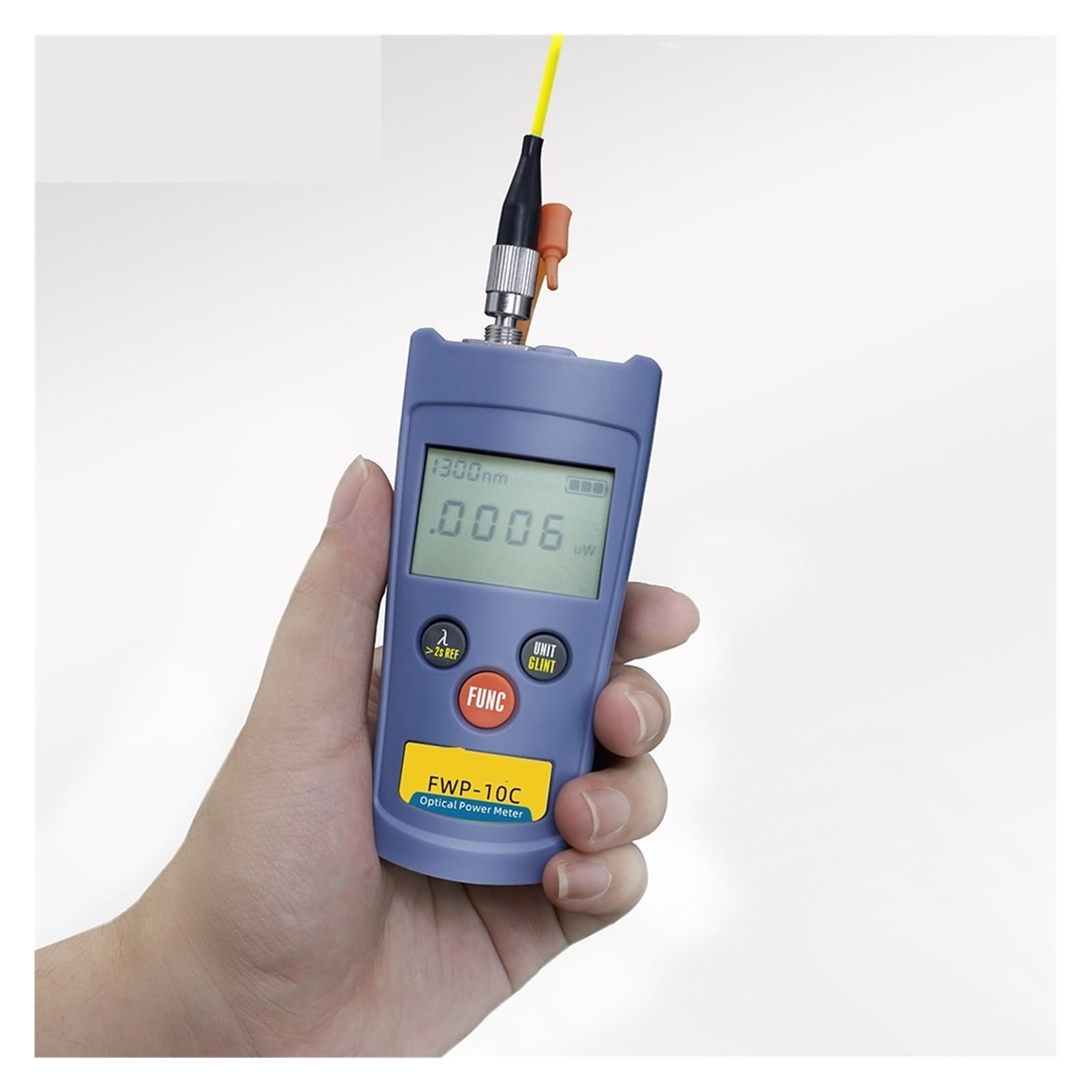 Fiber Tester, FTTH Fiber Optical Power Meter Optic Cable Tester -70~+6/ -50~+26dBm OPM FC/SC/ST Connector(10C)