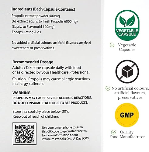 Miniatura 5 de Hi Well Premium Propolis 6000 Flavonoide 120mg 150Cápsulas