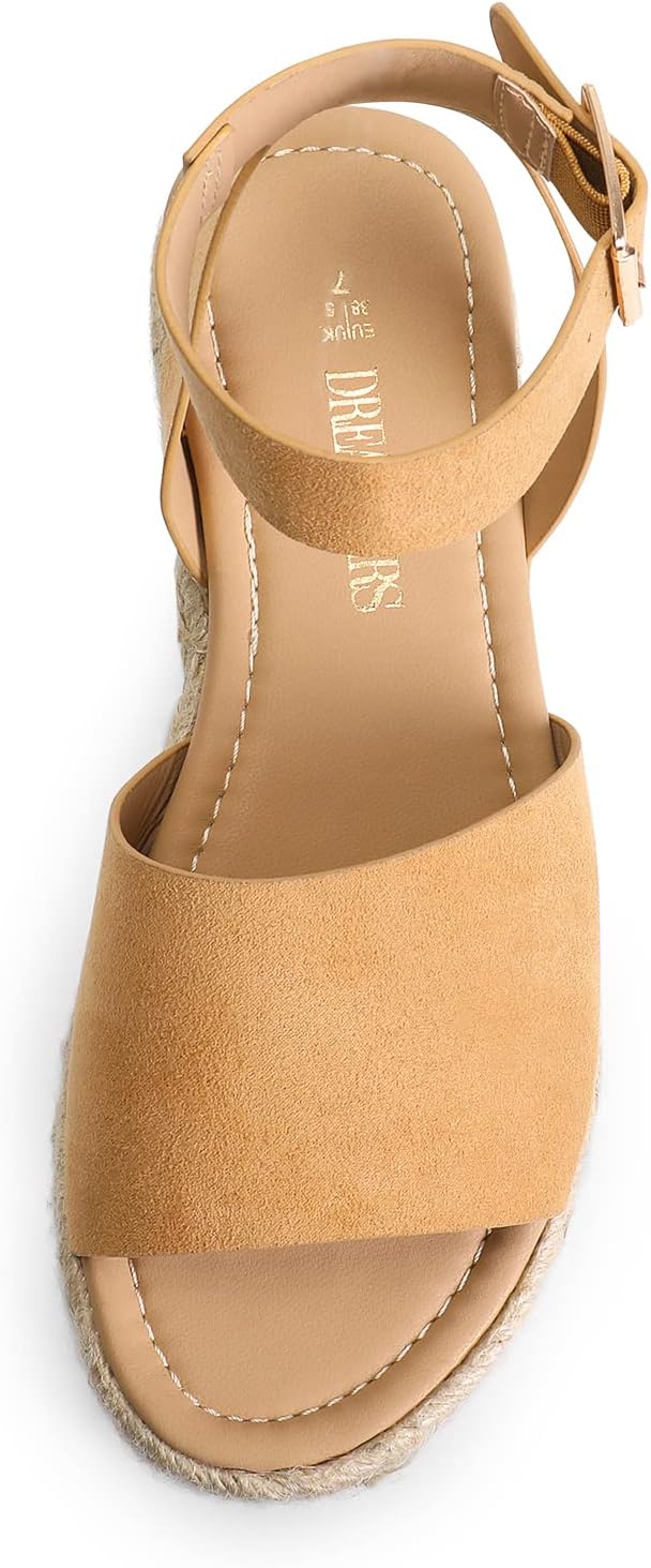 DREAM PAIRS Women's Platform Espadrilles Casual Ankle Strap Wedge Sandals Comfortable Dressy Summer Shoes - Image 5
