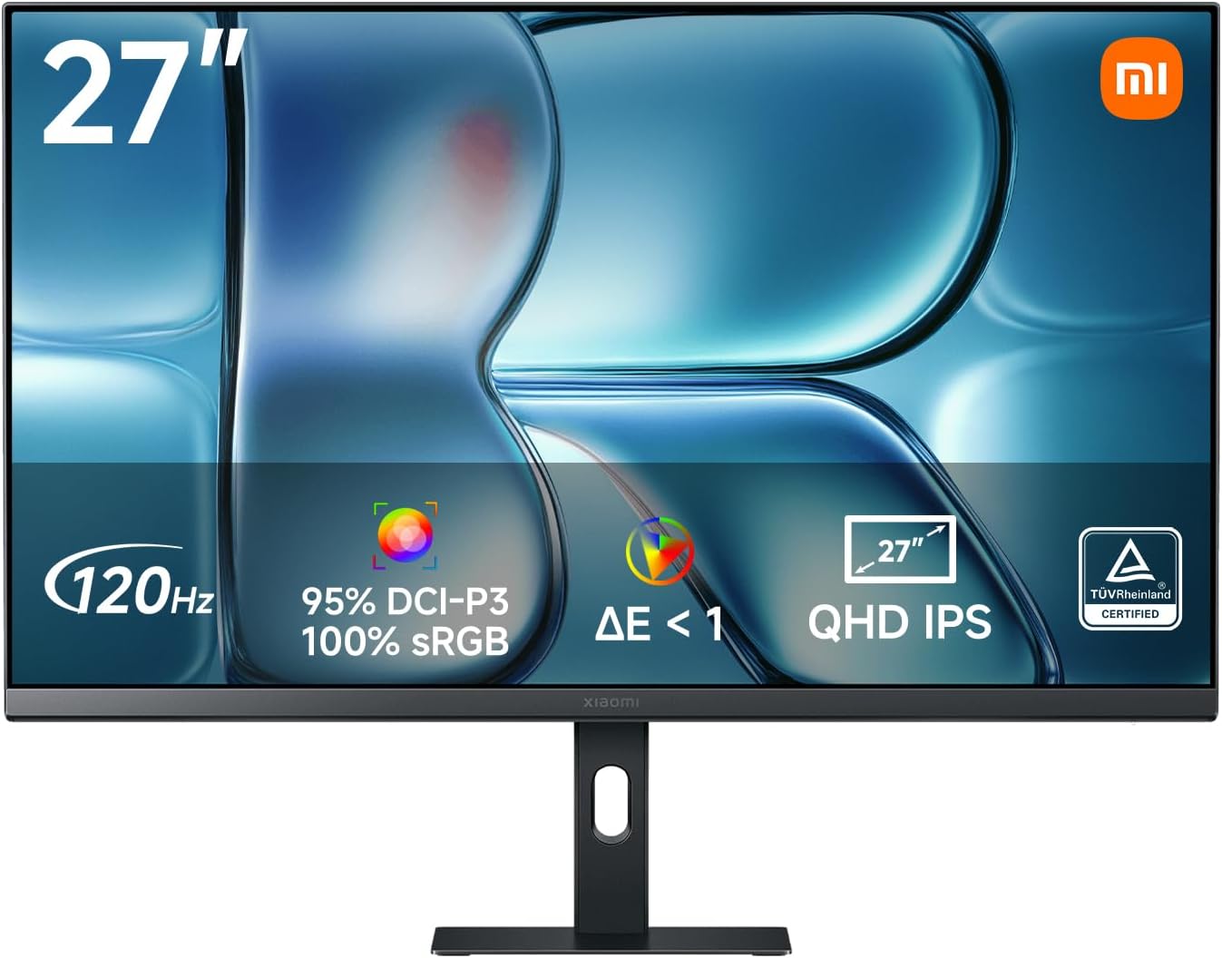 XIAOMI A27Qi 2026 27 Inch QHD 2K Monitor, 120Hz, HDR10, IPS, 100% sRGB, 95% DCI…
