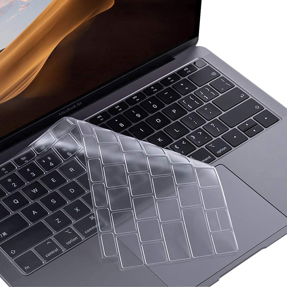 MORUS Keyboard Cover for 2019-2018 MacBook Air 13" (A1932) with Touch ID Retina Display Accessories TPU Ultra Thin Keyboard Protector (Transparent Clear) (B09SP176BW) Amazon Price History, Amazon Price Tracker