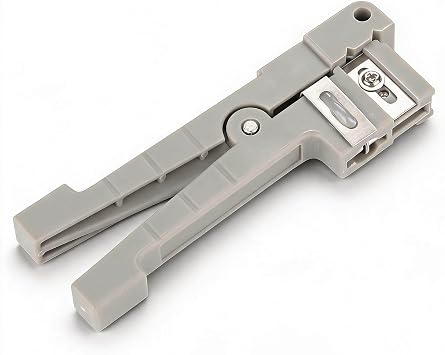 Bewinner 45-162 Fiber Optic Stripper Tool for Coaxial Cable and Fiber Optic Jacket Stripping - Professional Cable Stripper for Telecom, Data Networks, and Versatile Fiber Applications