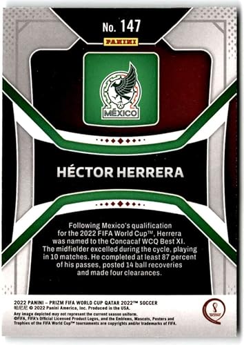 Miniatura 2 de 2022 PANINI PRIZM FIFA WORLD CUP QATAR #147 HECTOR HERRERA MEXICO