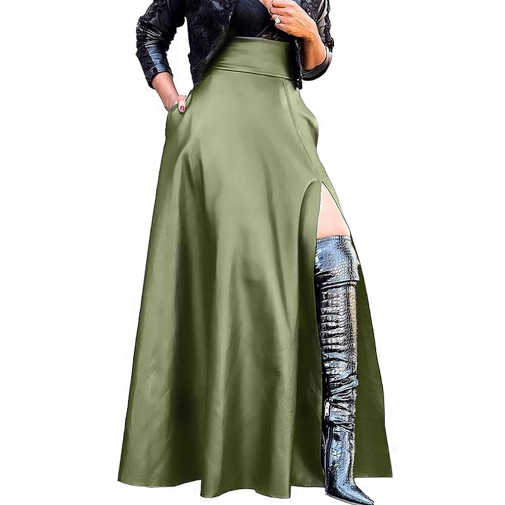 Amazon.com: Lexiart Womens Sexy Faux Pu Leather Vintage High