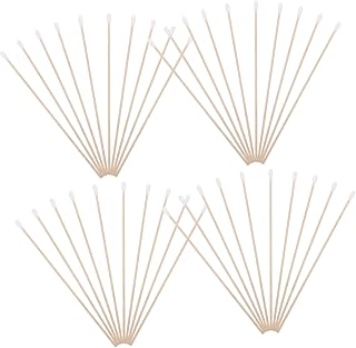 Beavorty Cotonetes De Algodão 100 Pçs Cotonetes De Madeira Cotonetes Pontas De Algodão Cotonetes Para Maquiagem Maquiagem Aplicadores Para Rosto Cotonete Ponta De Algodão Cotonetes