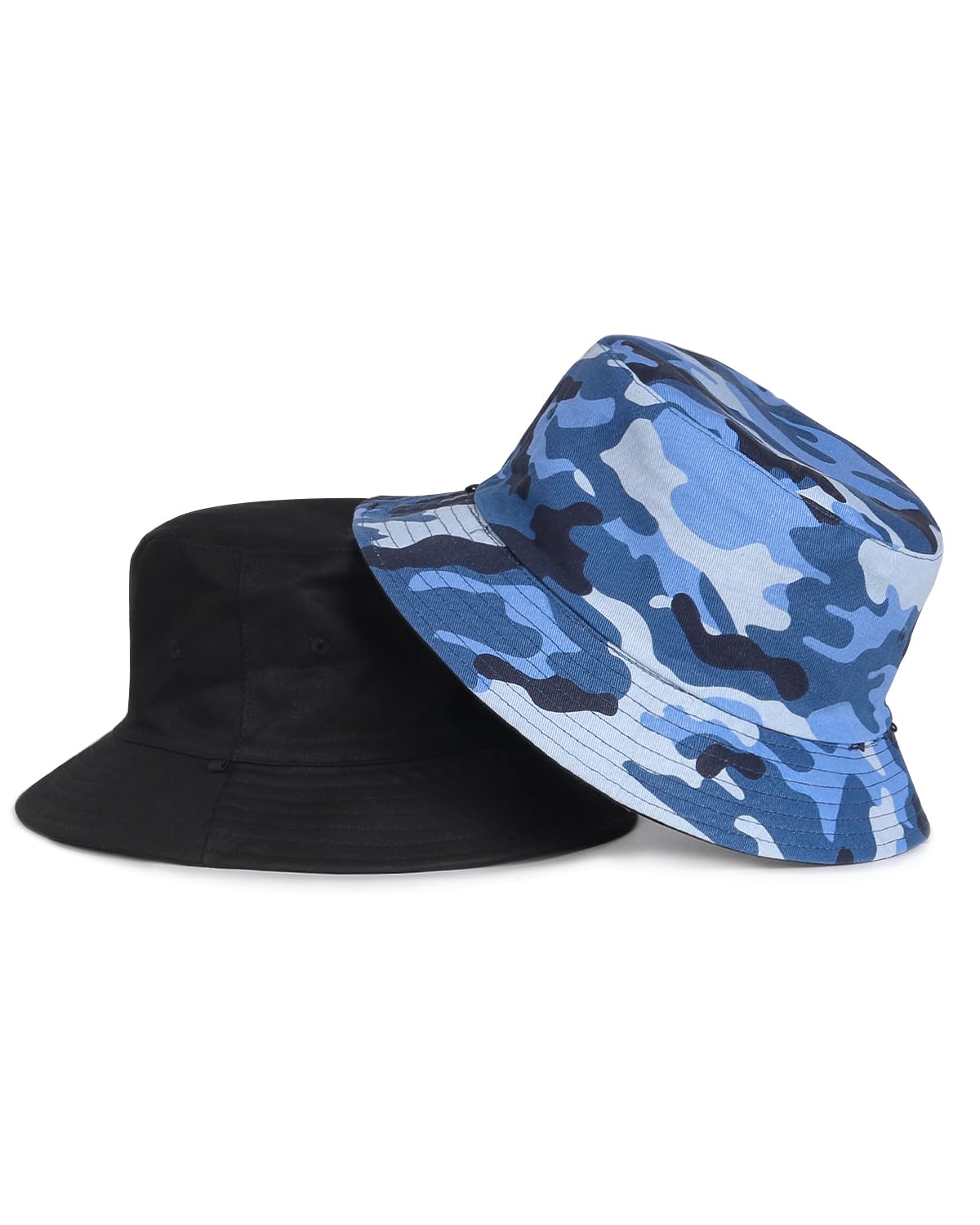 Feng Shui， Sombreros para el Sol L/XL/XX-Large,Sombreros de Pesca Reversibles Grandes,Sombrero de Pescador con protección UV de Doble Cara para Golf, Senderismo al Aire Libre
