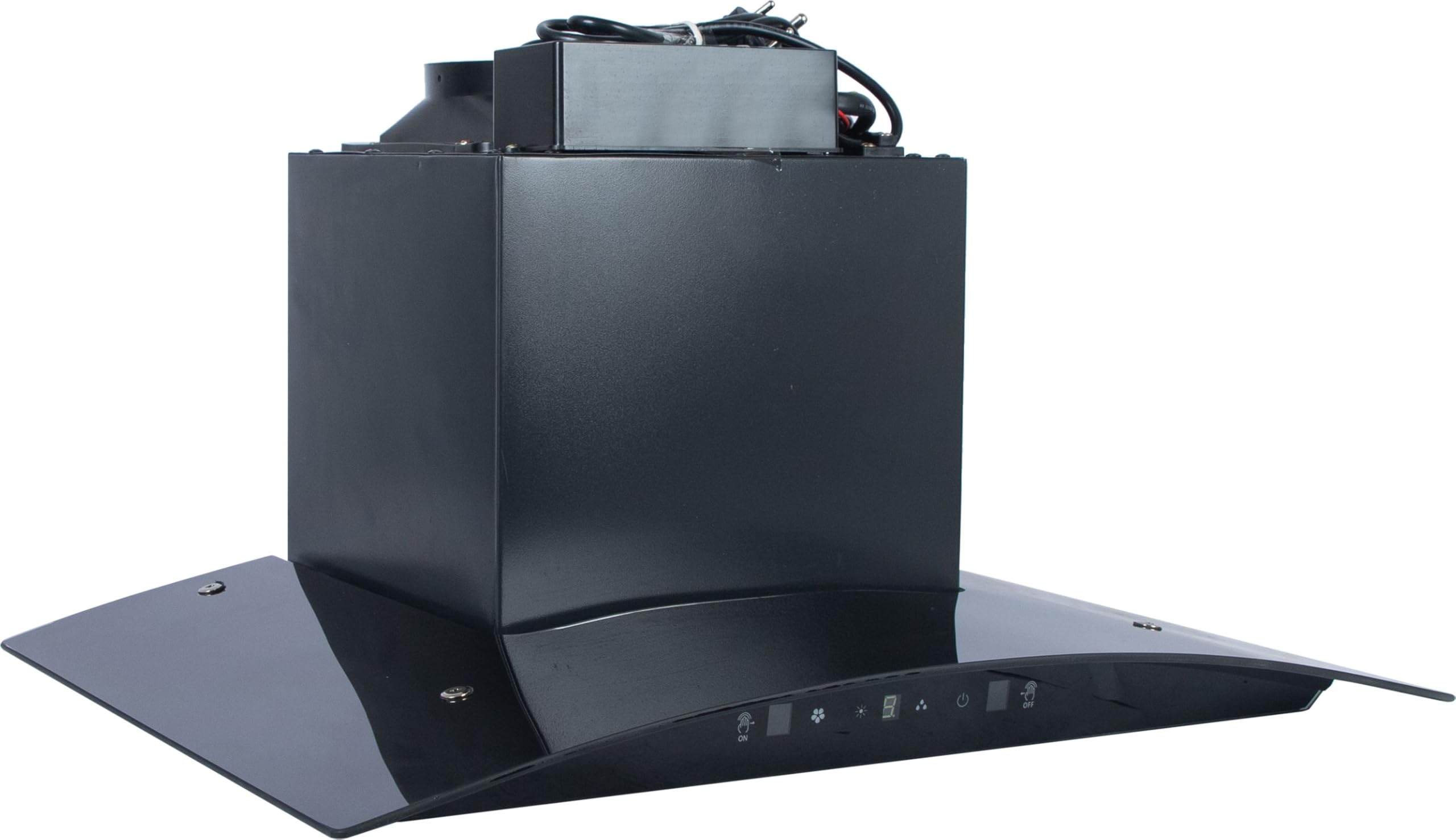 HPC 2000 Auto Clean Wall Mount Chimney, Dark Black Finish, High Suction 1300 CMH, Kitchen Extractor Fan-image-0