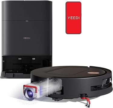 Yeedi by ECOVACS M14 Plus Robot Vacuum and Mop, OZMO Roller Mopping, Black