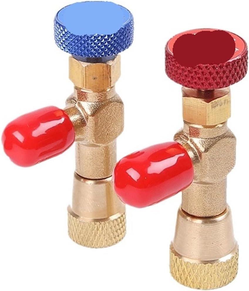 R410a R22 Refrigeration Tool Air Conditioning Valve Adapter Fitting 1/4" 5/16" Inch Male/Famale Charging Hose(ABD)