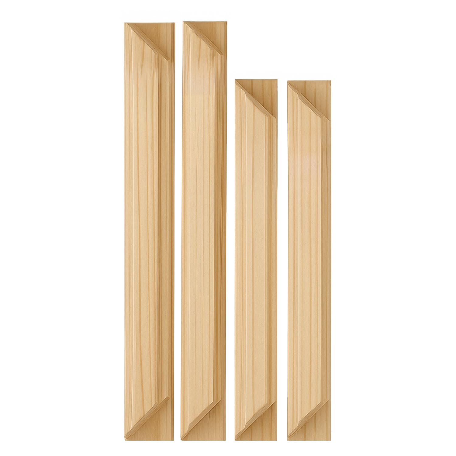 CanvasChamp Canvas Stretcher Bar - DIY Canvas Wood Frame Kit for Gallery Wrap Oil Painting Posters & Wall Art, Easy to Assemble (Set of 4, 12" x 12")