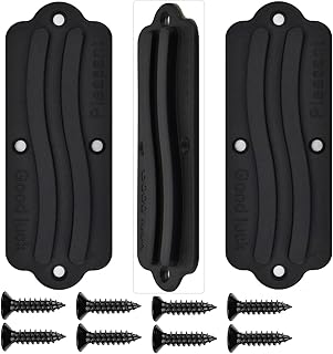 2 Pack Sliding Barn Door Handle 6/2.2" Matte Black Square Wardrobe Pulls Cabinet Aluminum Pulls Drawer Pulls Cabinet Pulls