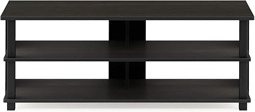 Miniatura 29 de Furinno Beginning - Soporte para TV, color gris roble francés, 15.59 x 35.04 x 21.65 pulgadas Americano/acero inoxidable,Espresso,Espresso /