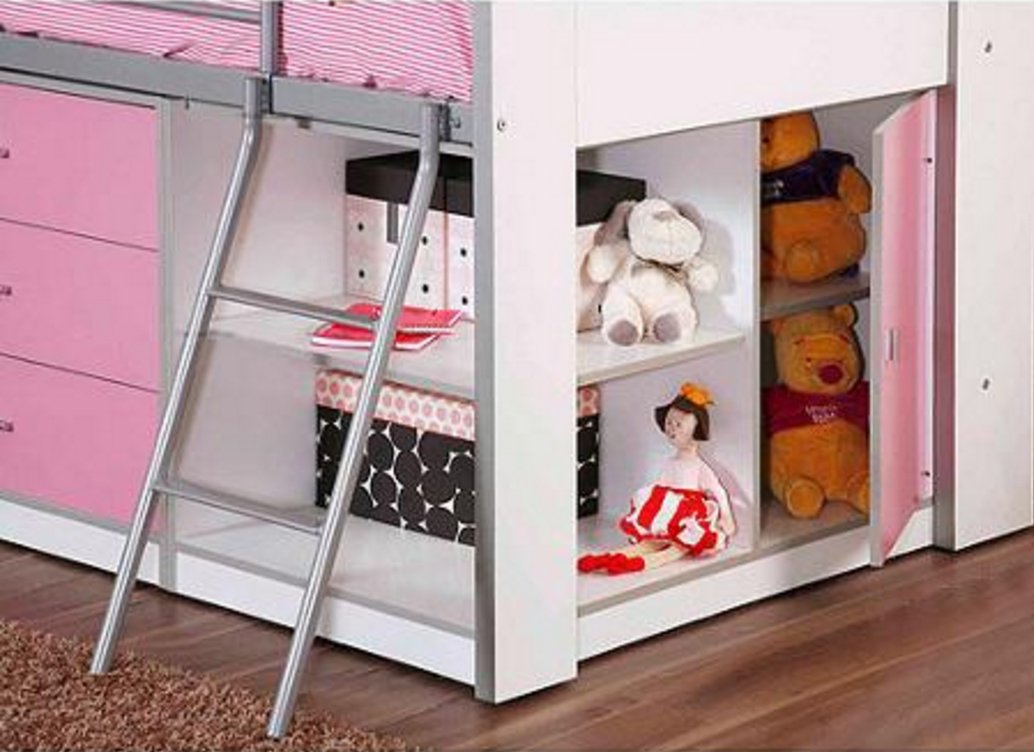 Savannah Loft Bed with Storage and Work Desk Buy Online in UAE at desertcart