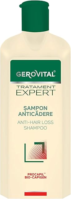 Anti-Hair Loss Shampoo, Reduces Hair Loss and Stimulates Its Growth, for Stronger and Thicker Hair, Gerovital Tratament Expert