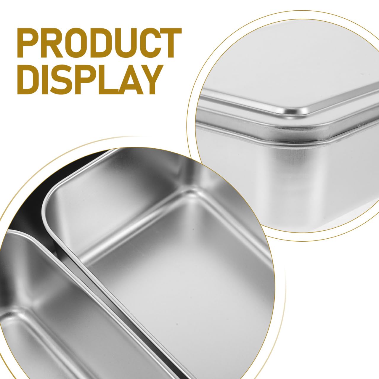 Boîte À Épices En Acier Inoxydable Avec Couvercle Hermétique Organisateur Compact À 3 Compartiments Pour Rangement Assaisonnement Cuisine Et Extérieur