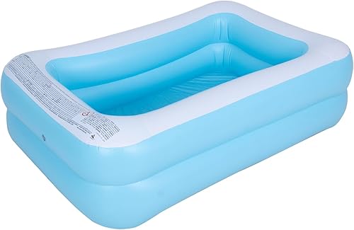 Piscina inflable para niños, piscina rectangular inflable para niños y niños pequeños (103 x 69 x 20 pulgadas)