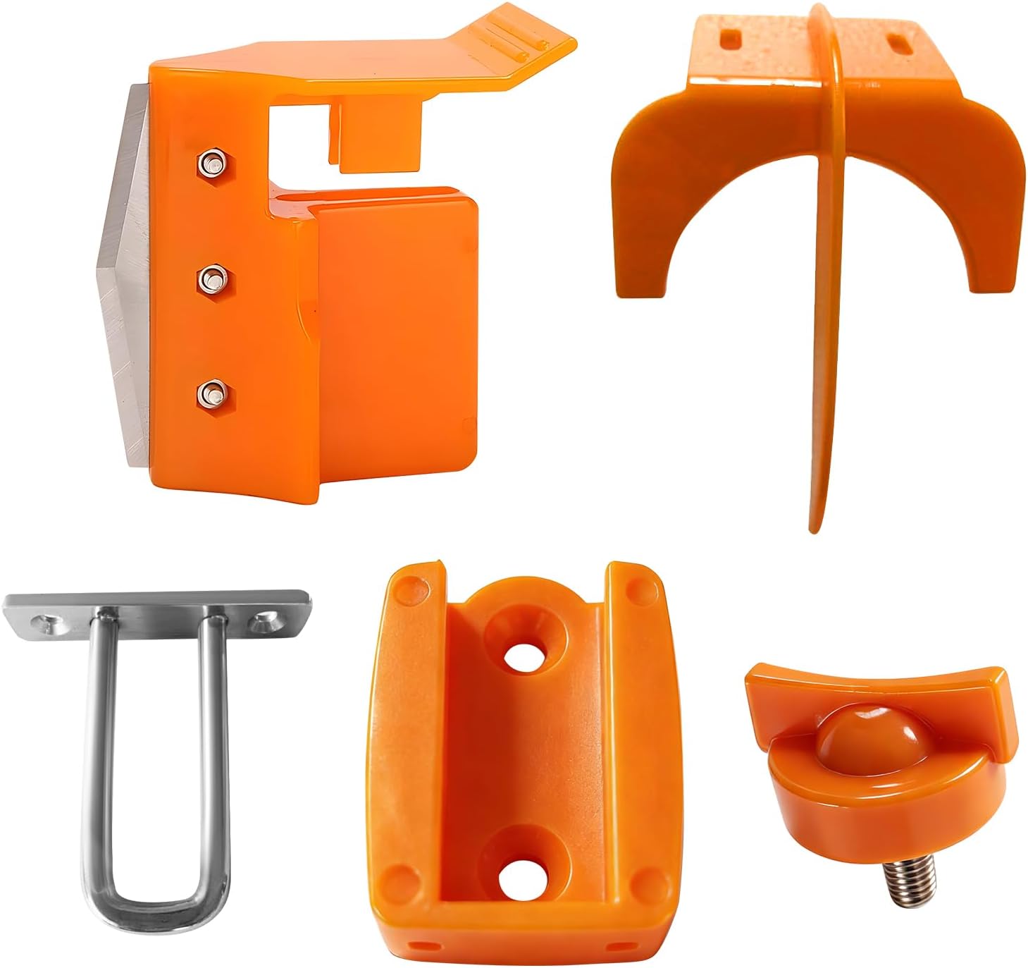 Orange Juicer Spare Part Pack of 5, XC-2000E Juicer Blade with Knife Holder, Spare Parts & Peeler Holder, Electric Orange Juice Machine Part Fit for Compage Machine Spare Parts Replacement Accessories