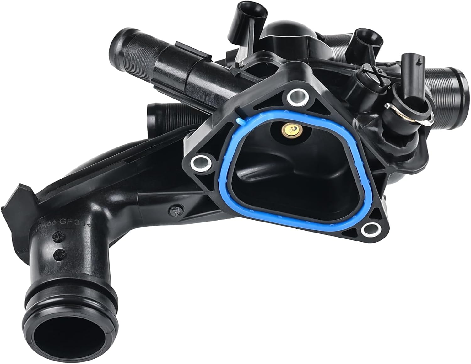 Engine Coolant Thermostat Housing Assembly Compatible with 2010-2015 Mini Cooper 2011-2016 Countryman 2013-2016 Paceman S JCW 1.6L L4 Replacement for 11538674895 11537647305 11538671513 TM46105