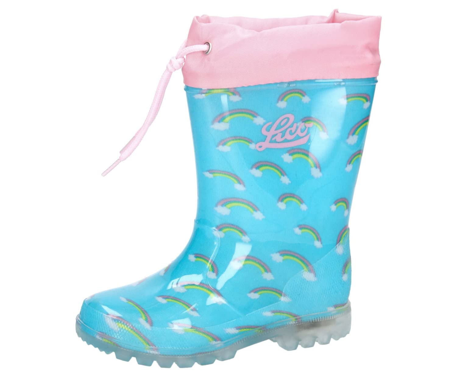 Lico Power Blinky, Rain Boot, türkis/rosa,