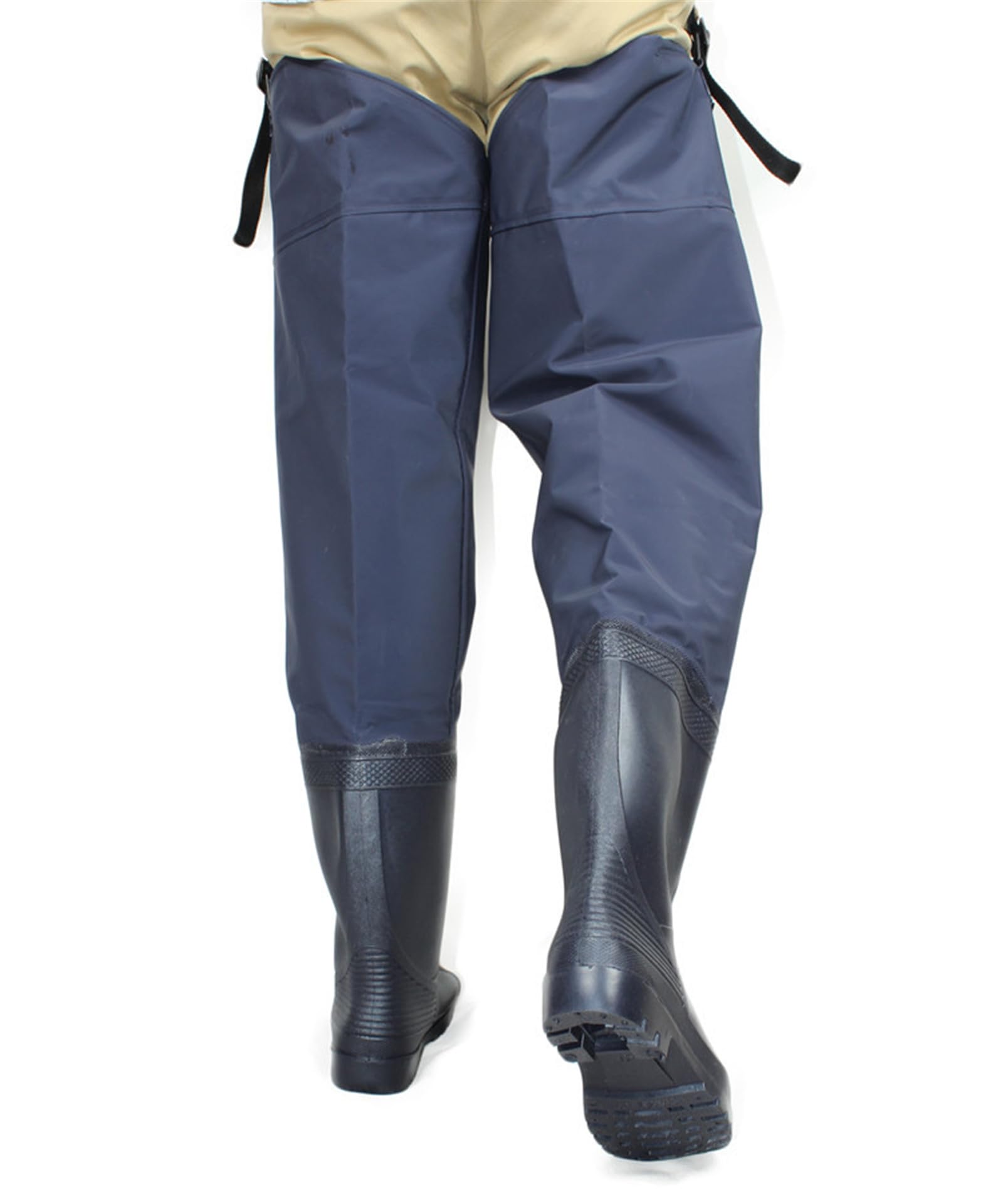 Stivali da Pesca con Scarpe da Acqua Alte Ispessite, Stivali di Gomma A metà Corpo Impermeabili al 100% Pantaloni da Caccia da Lavoro All'aperto Antiscivolo